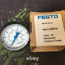 Un nouvel indicateur de pression FESTO MA-50-16-1/4 356759 en stock#LJ