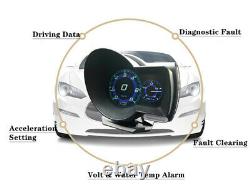 Voiture Obd2 Gauge Hud Digital Display Speedometer Oil Temperature Fault Code Clear