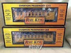 Voitures de voyageurs NIB 2 Rail King Overton Western & Atlantic RR O Gauge Plus One